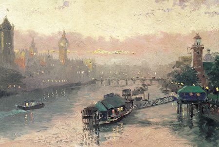 London at Sunset by Thomas Kinkade