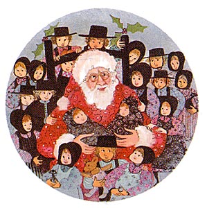 p-buckley-moss-santa-claus-amish-children